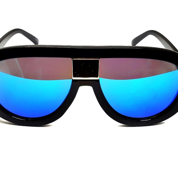 Blue Mirror New Sunglass, Aviator Oversized, Men Women Teens Plastic Beach Gift - Picture 4 of 6